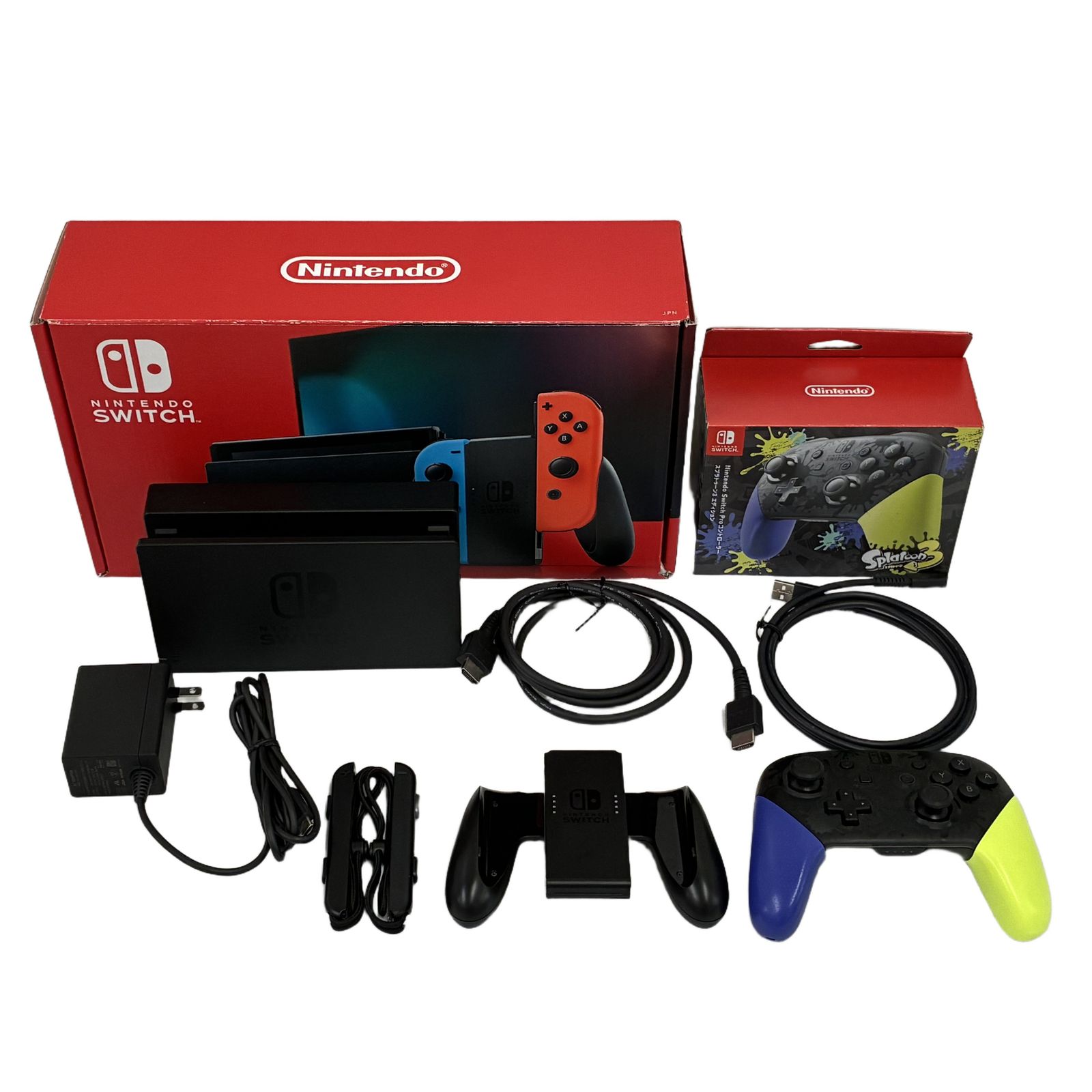 Nintendo Switch HAC-001 純正プロコン付きスプラ3 セット