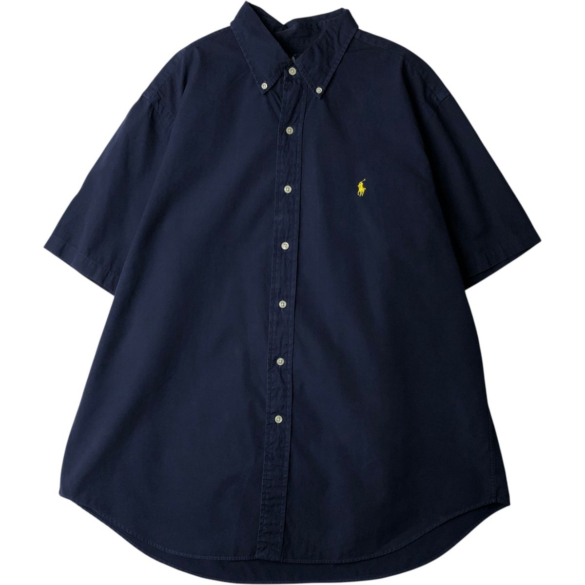 古着 ラルフローレン Ralph Lauren CLASSIC FIT クラシックフィット 半袖 ボタンダウンシャツ メンズXL相当/eaa641081