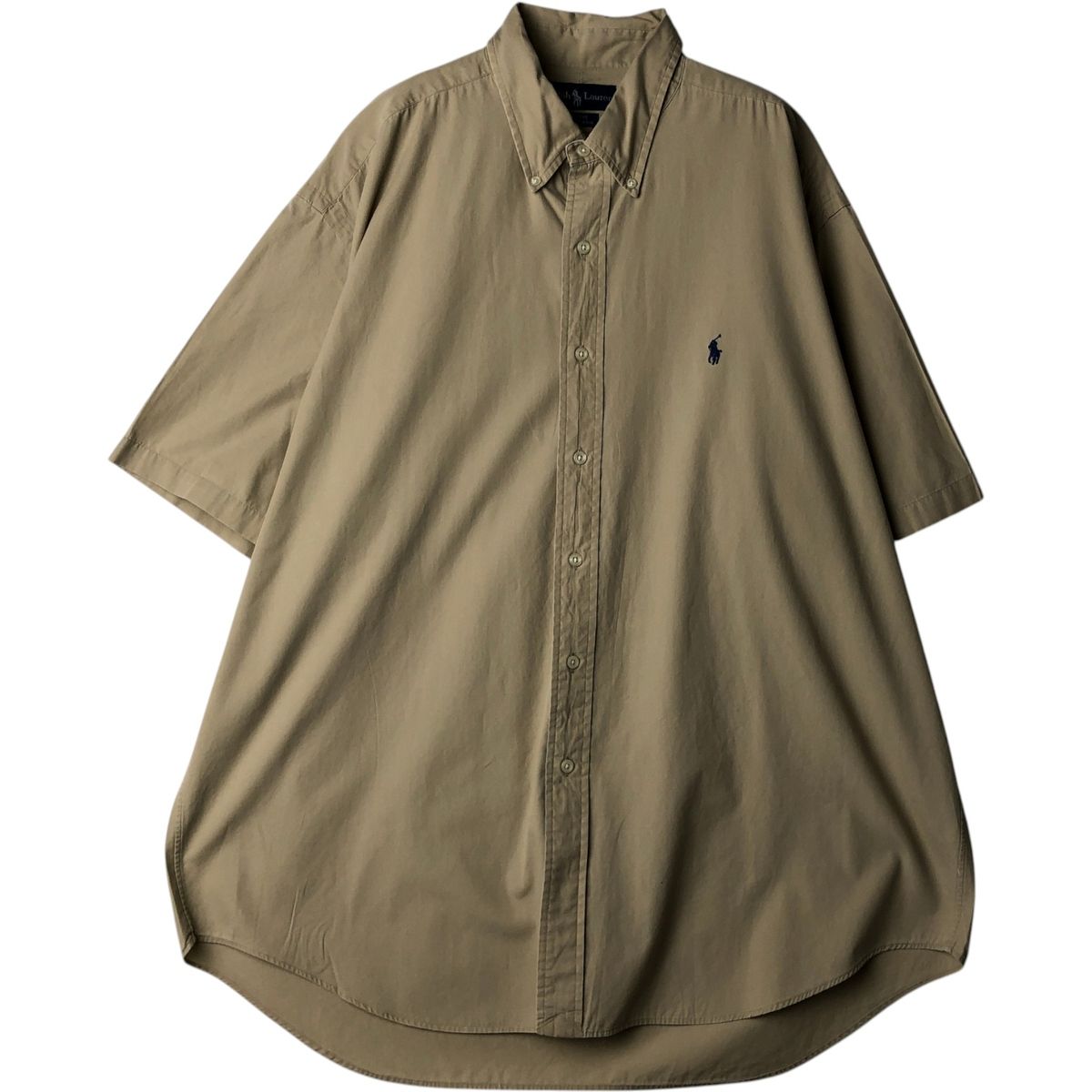 古着 ラルフローレン Ralph Lauren BLAKE 半袖 ボタンダウンシャツ メンズXL相当/eaa641072