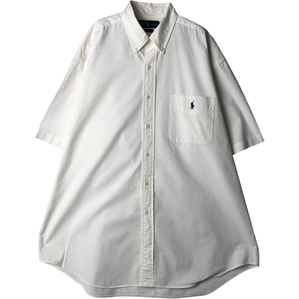 古着 ラルフローレン Ralph Lauren BLAKE 半袖 ボタンダウンシャツ メンズXL相当/eaa641073