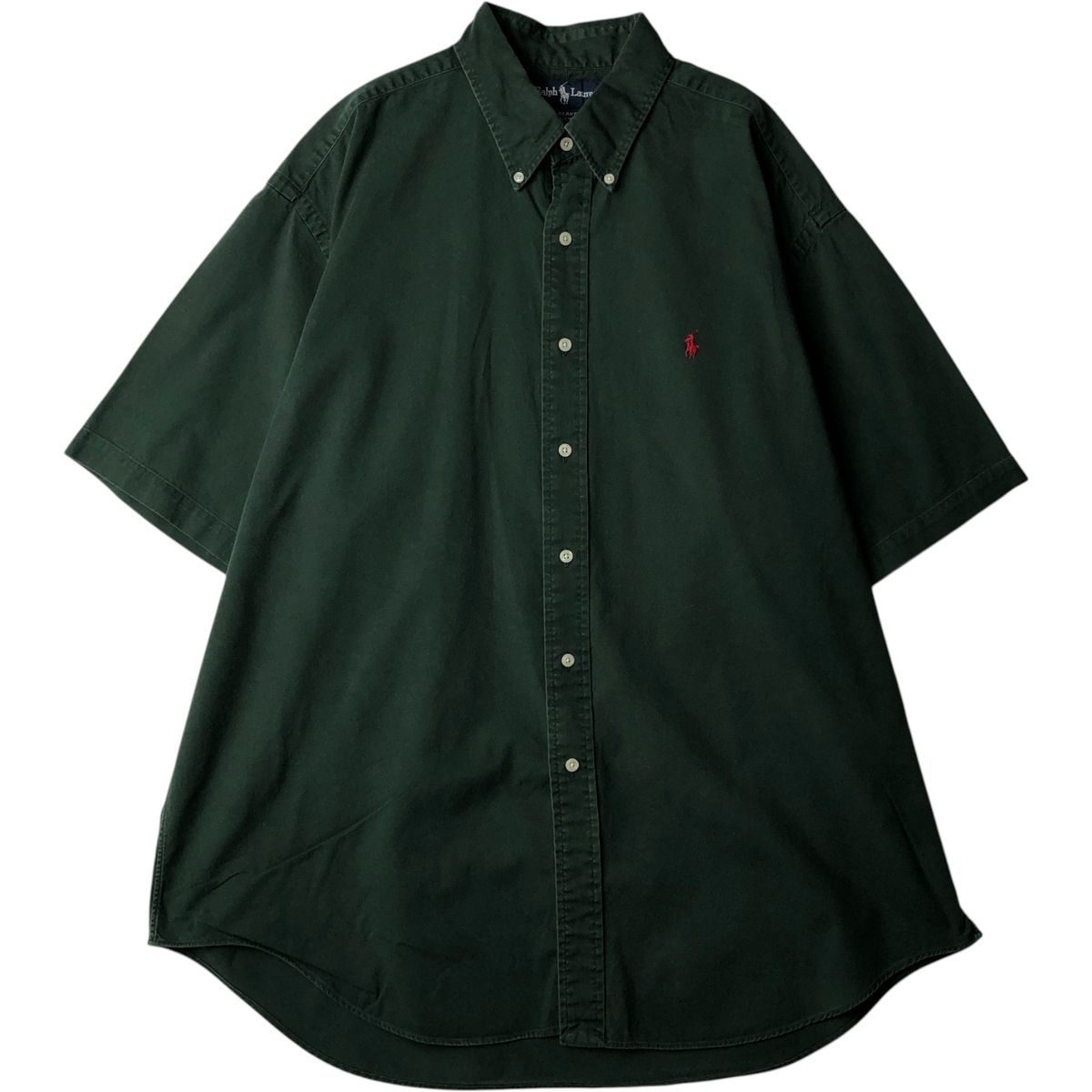 古着 ラルフローレン Ralph Lauren BLAKE 半袖 ボタンダウンシャツ メンズXL相当/eaa641076
