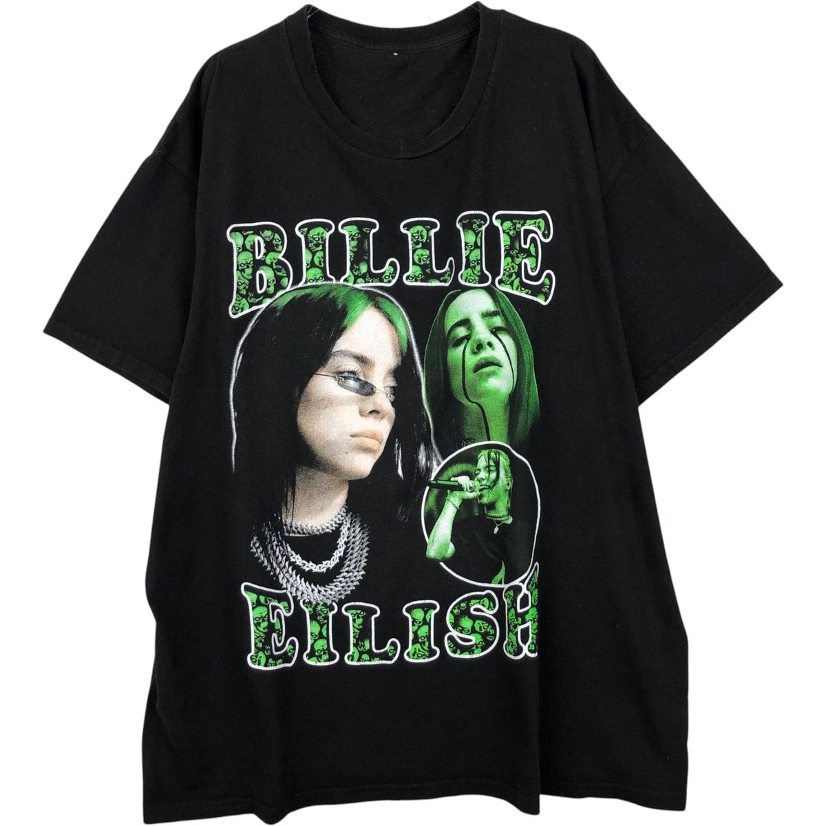 古着 billie eilish ビリーアイリッシュ バンドTシャツ バンT メンズL相当/eaa640387