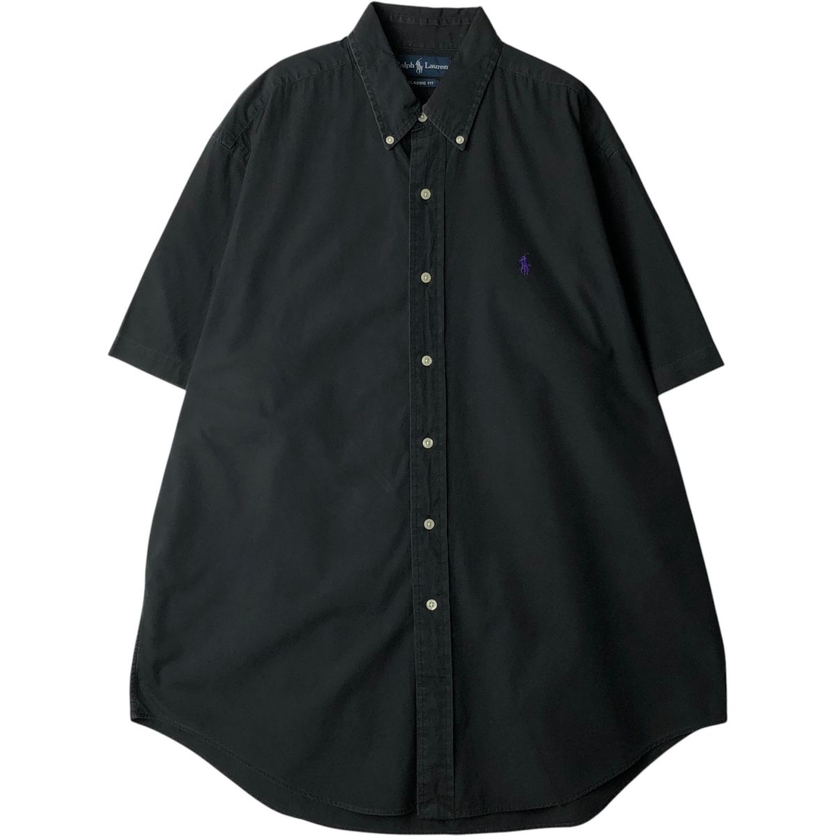 古着 ラルフローレン Ralph Lauren CLASSIC FIT 半袖 ボタンダウンシャツ メンズL相当/eaa641069