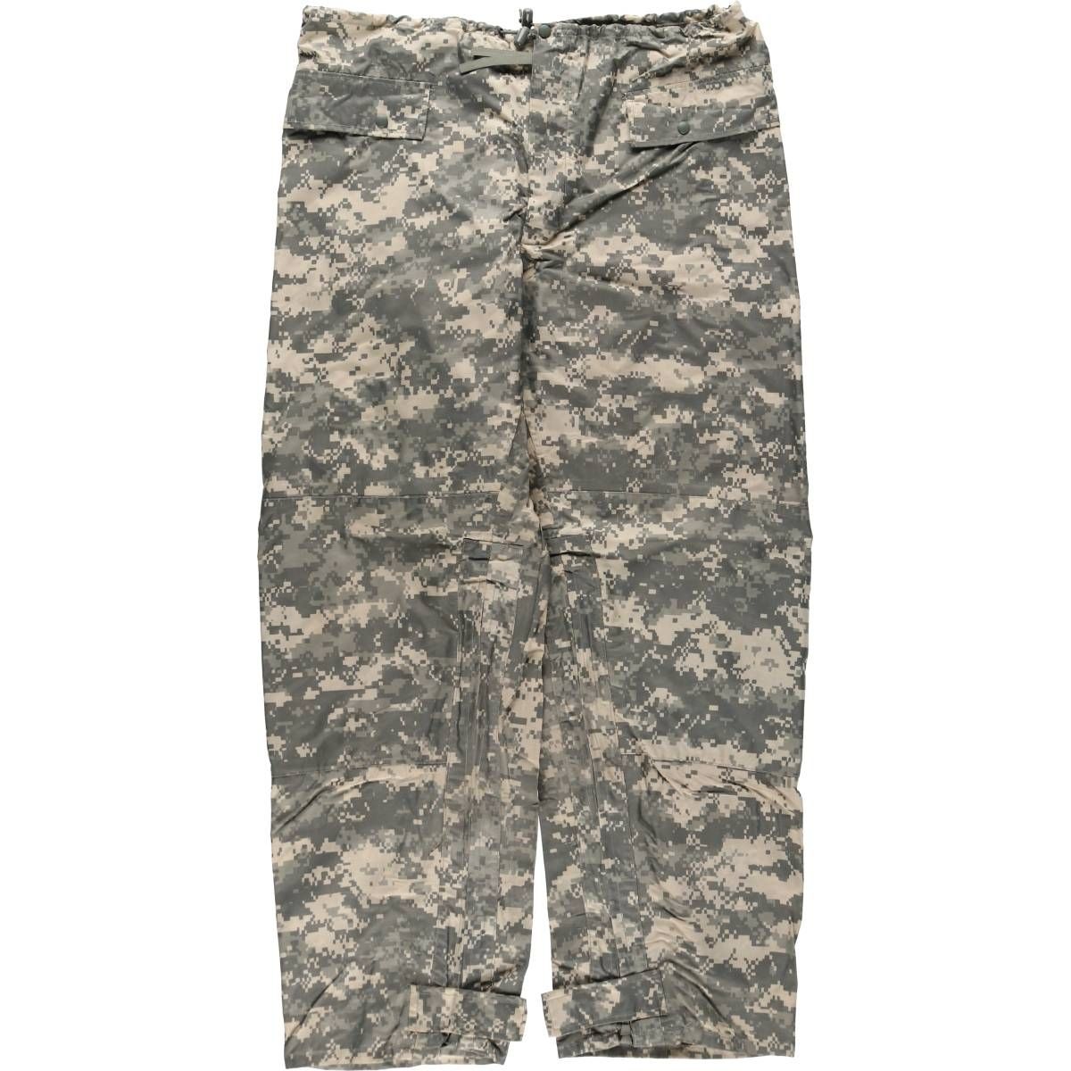 古着 00年代 米軍実品 迷彩柄 ACU デジタルカモ ミリタリー レインパンツ USA製 MEDIUM メンズM相当/eaa639402