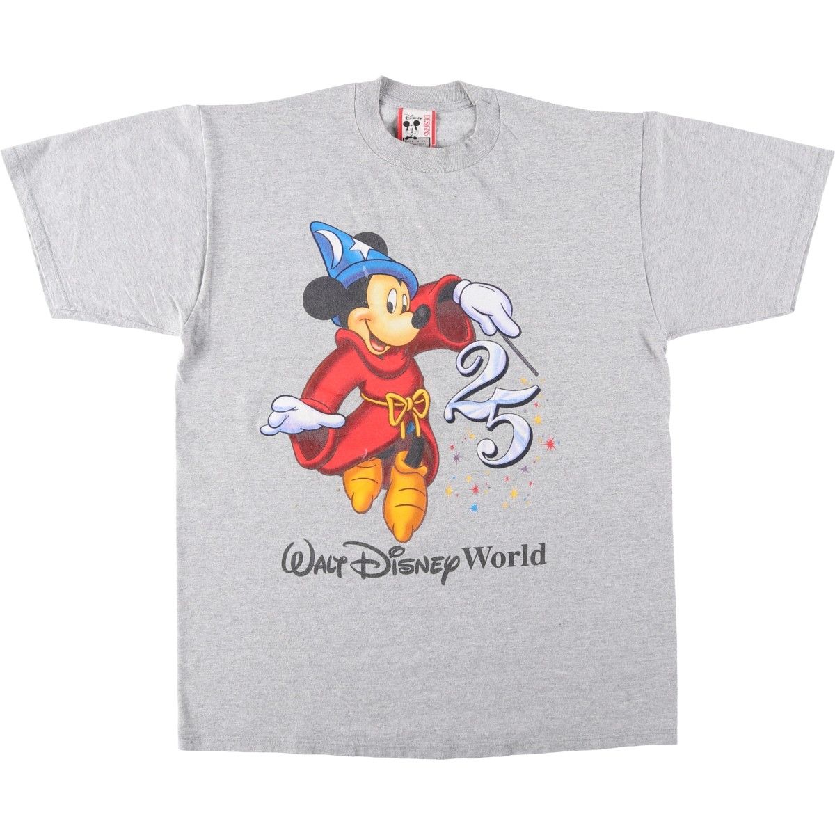古着 90年代 Disney DESIGNS MICKEY MOUSE ミッキーマウス キャラクタープリントTシャツ USA製 メンズL相当 ヴィンテージ/eaa640099