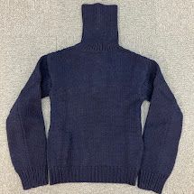 ヘドメイナー HED MAYNER 23AW タートルネック セーター ニット M ネイビー 紺 新品 イタリア製 HMMX75029A