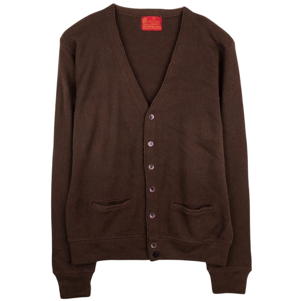 古着 60~70年代 シアーズ Sears KINGS ROAD キングスロード The Men's Store アクリルニットカーディガン メンズM相当/eaa640233