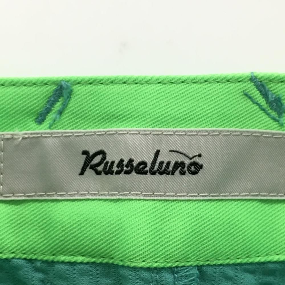 【超美品】ラッセルノ スカート ブルーグリーン ストライプ  レディース 2(L) ゴルフウェア RUSSELUNO 超美品】ラッセルノ スカート ブルーグリーン ストライプ レディース 2