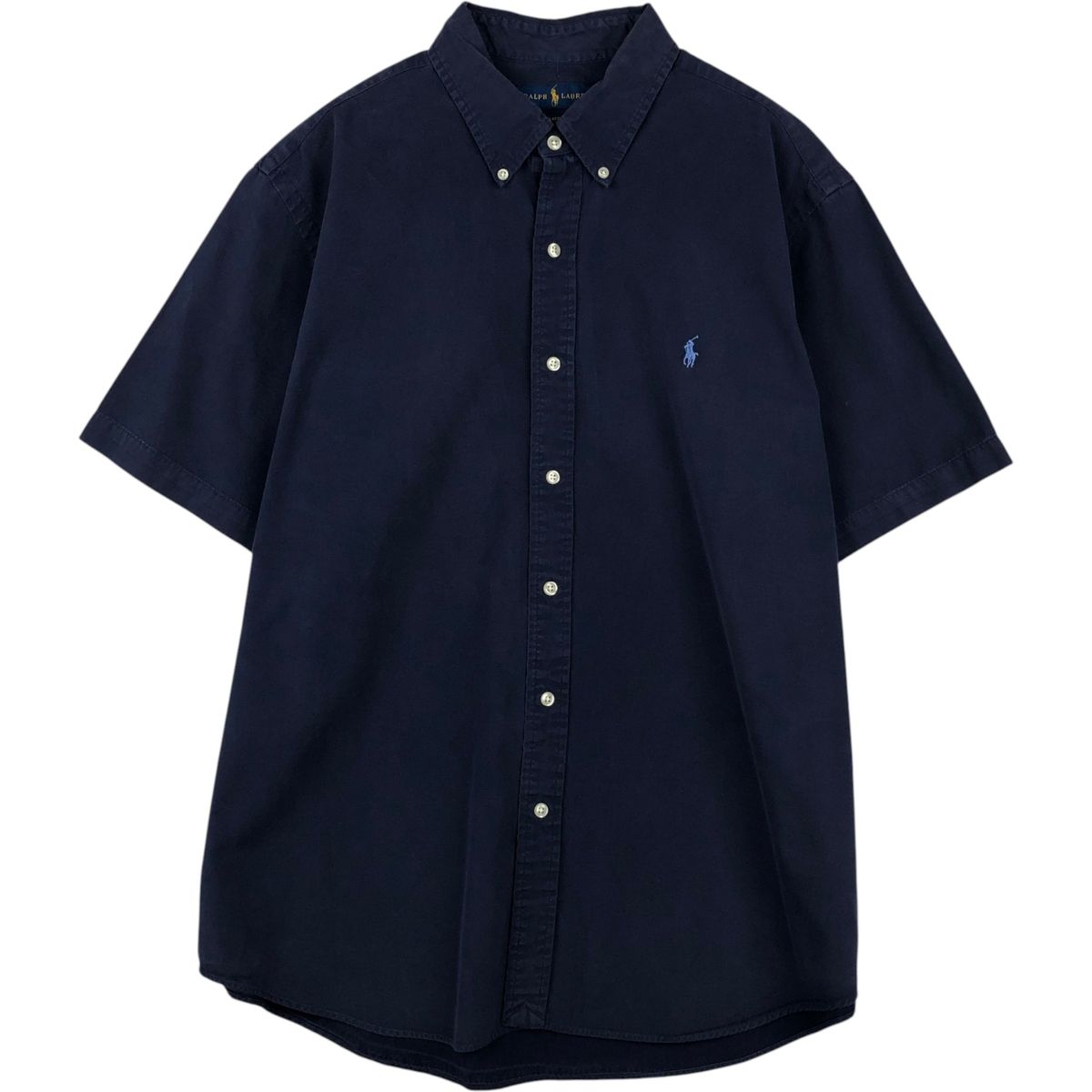 古着 ラルフローレン Ralph Lauren CLASSIC FIT 半袖 ボタンダウンシャツ メンズXL相当/eaa641635