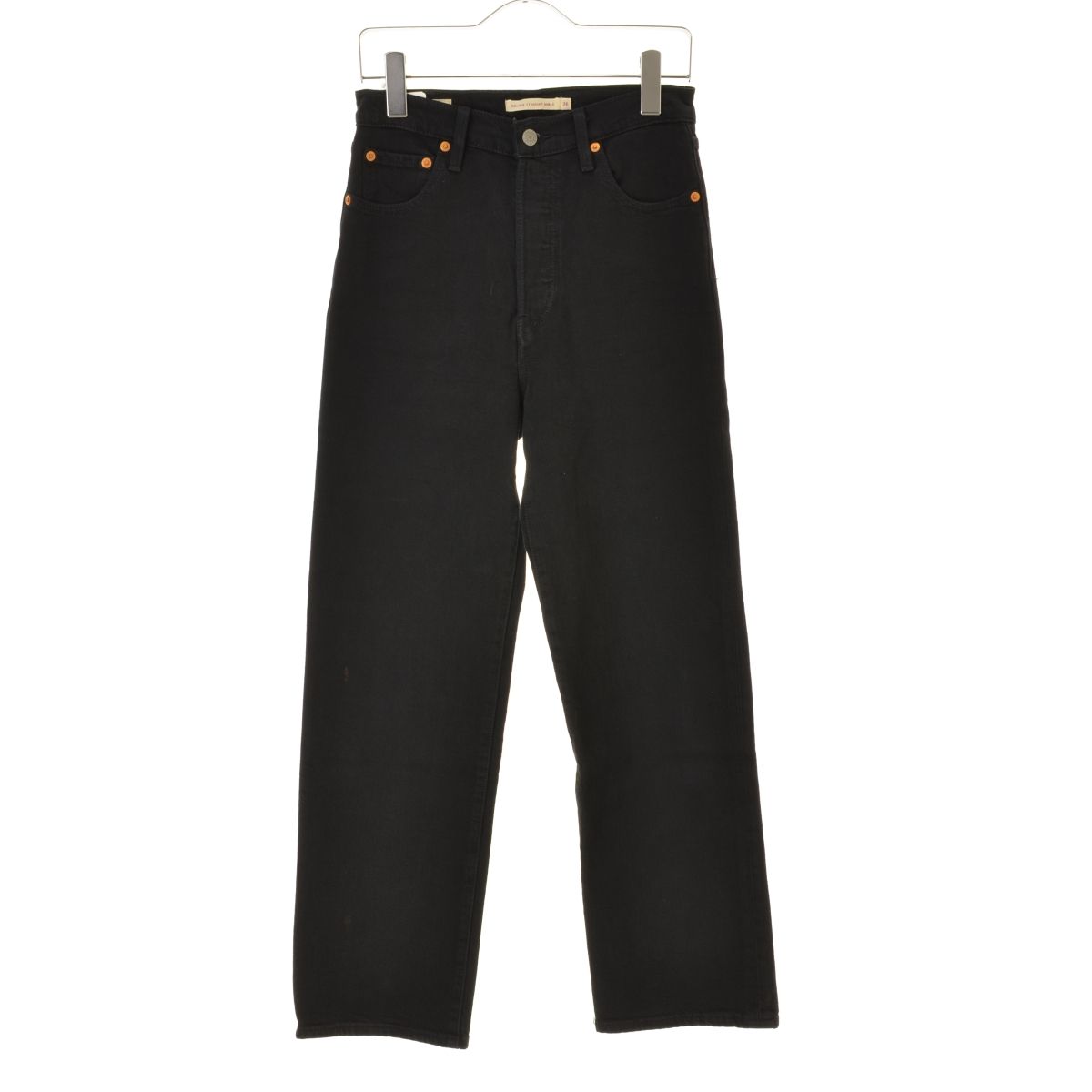 【LeVISPReMIUM】72693-0012 RIBCAGE STRAIGHT ANKLE ブラックデニムパンツ