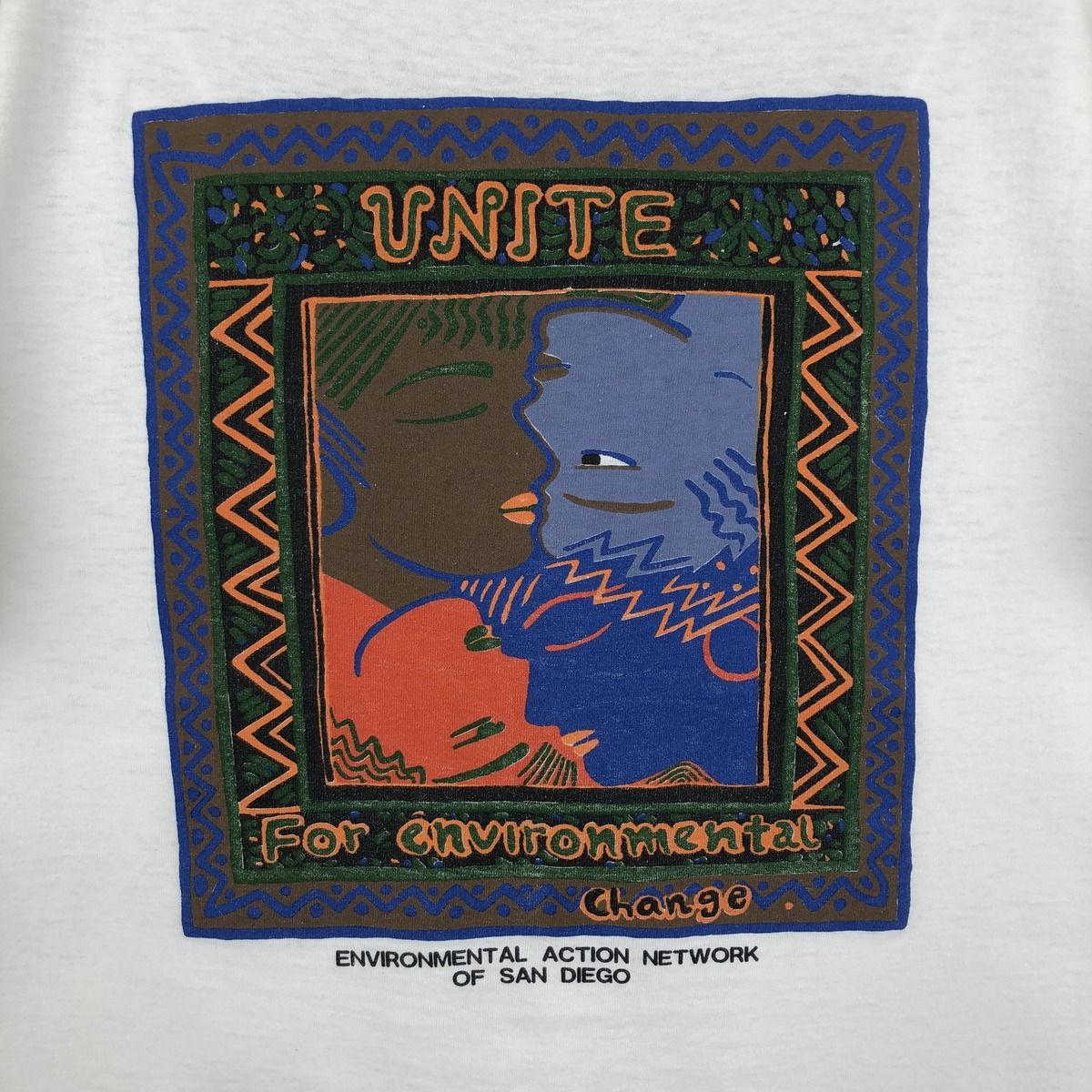 古着 90年代 オニータ ONEITA ONE PLANET ONE PEOPLE アートTシャツ メンズL相当 ヴィンテージ/eaa643214