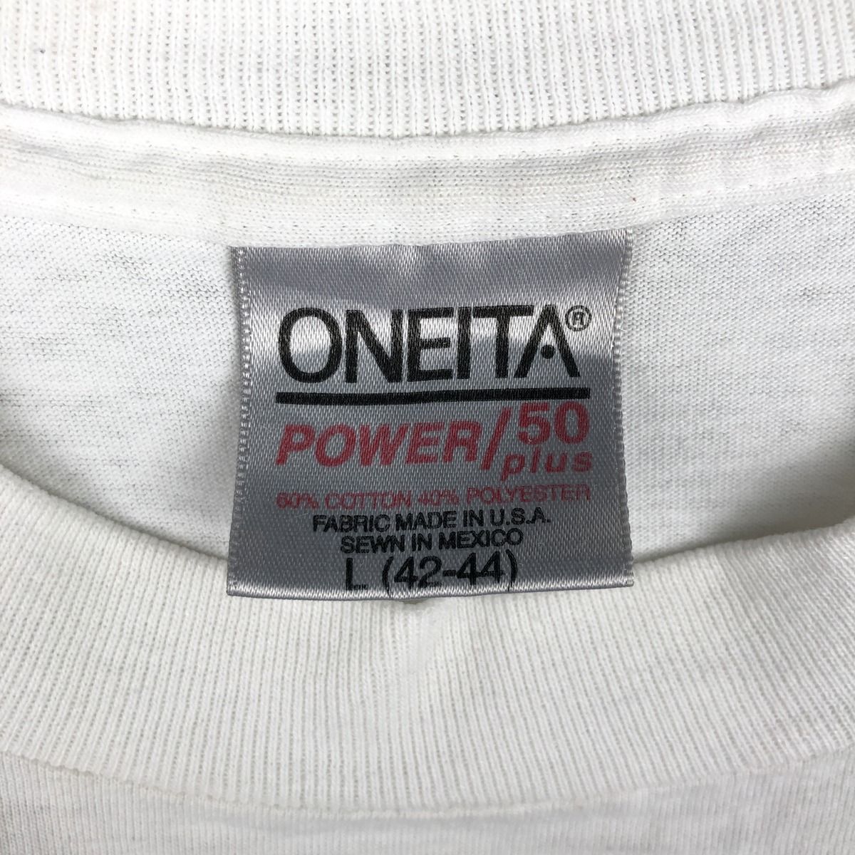 古着 90年代 オニータ ONEITA ONE PLANET ONE PEOPLE アートTシャツ メンズL相当 ヴィンテージ/eaa643214
