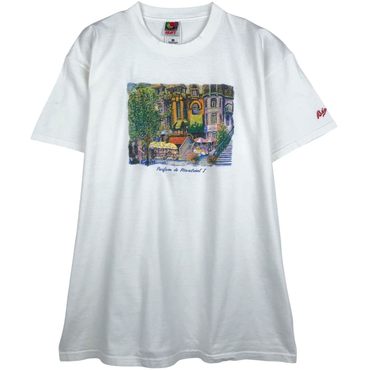 古着 90~00年代 フルーツオブザルーム FRUIT OF THE LOOM HEAVY cotton アートTシャツ メンズXL相当 ヴィンテージ/eaa643224