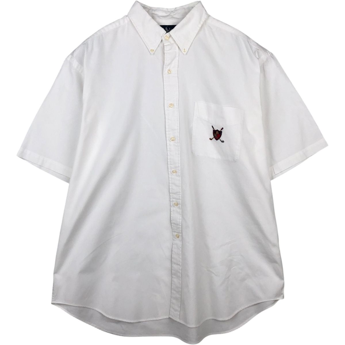 古着 ラルフローレン Ralph Lauren TILDEN 半袖 ボタンダウンシャツ メンズXL相当/eaa641027