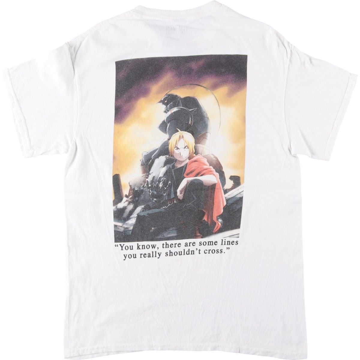 古着 FULLMETAL ALCHEMIST 鋼の錬金術師 アニメ キャラクタープリントTシャツ メンズM相当/eaa641852