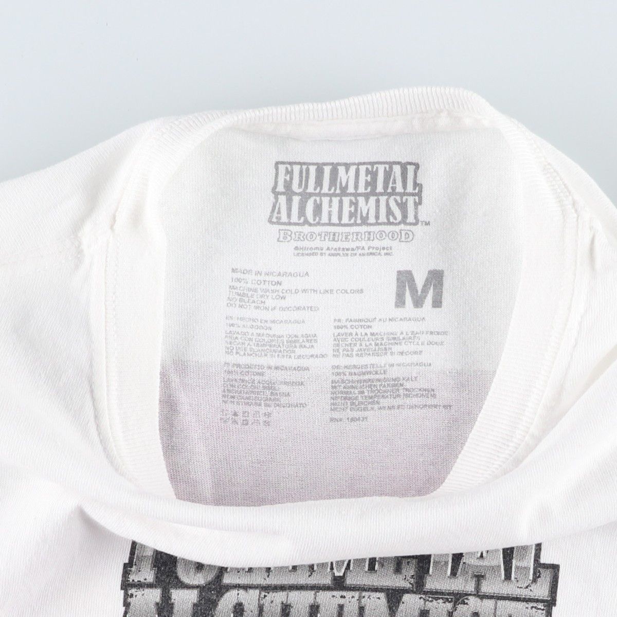 古着 FULLMETAL ALCHEMIST 鋼の錬金術師 アニメ キャラクタープリントTシャツ メンズM相当/eaa641852