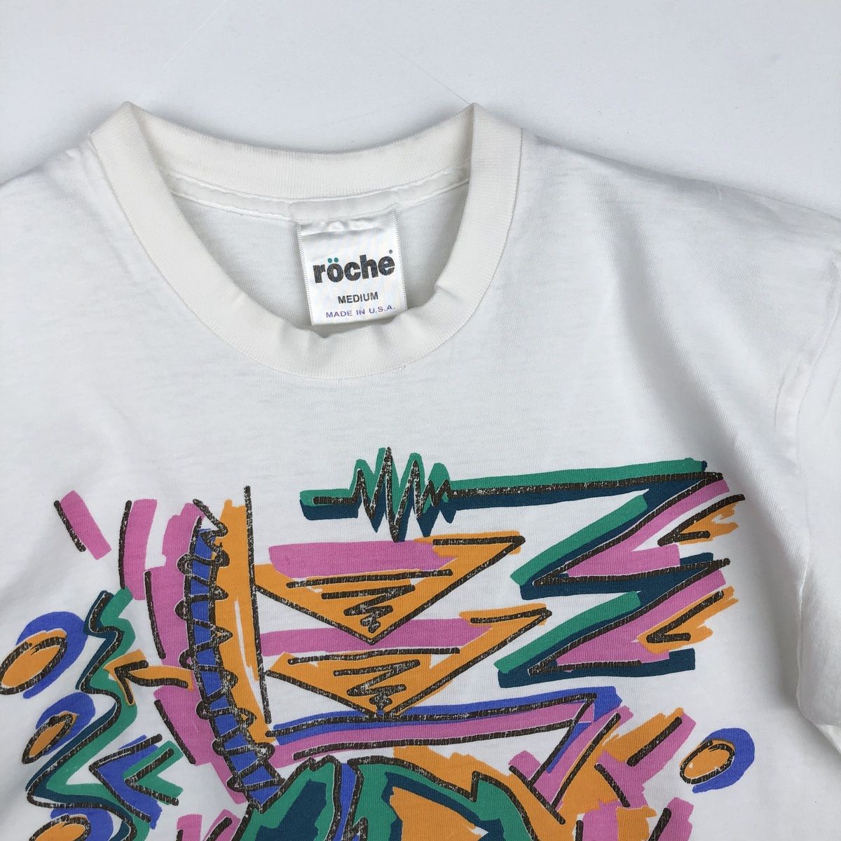 古着 90年代 roche アートTシャツ USA製 メンズM相当 ヴィンテージ/eaa643221 古着 90年代 roche アートTシャツ USA製 メンズM相当 ヴィンテージ/eaa643221