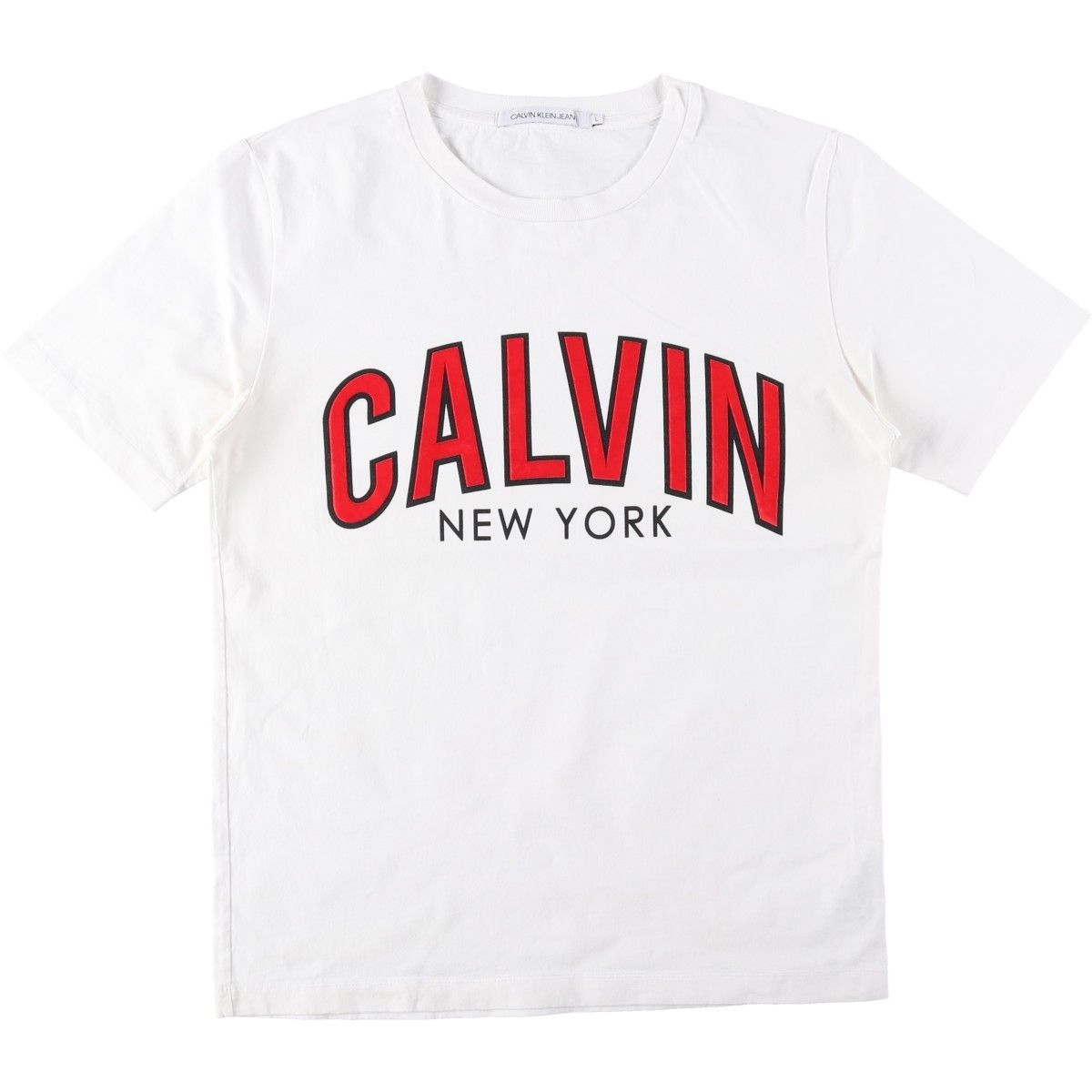 古着 カルバンクライン Calvin klein JEANS 半袖 ロゴTシャツ メンズL相当/eaa642002