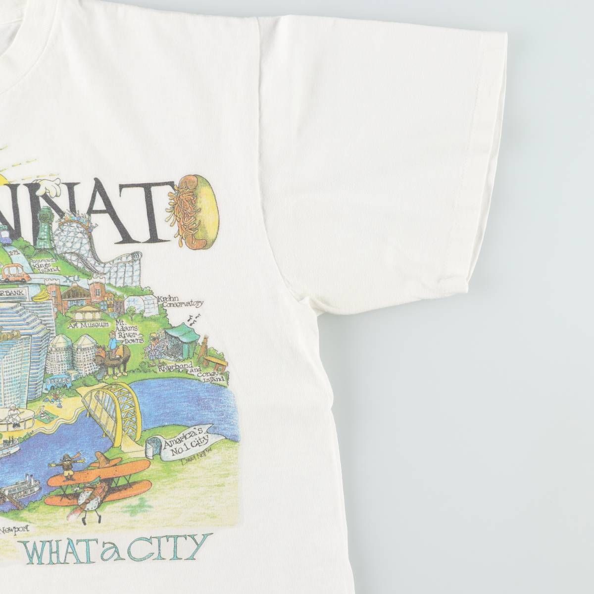 古着 90年代 オニータ ONEITA POWER-T プリントTシャツ メンズL相当 クルーネック(丸首)/eaa642175 古着 90年代 オニータ ONEITA POWER-T プリントTシャツ メンズL相当 クルーネック(丸首)/eaa642175