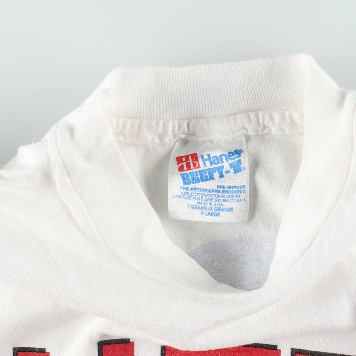 古着 90年代 ヘインズ Hanes BEEFY-T Uncle Sam プリントTシャツ USA製 メンズXL相当 ヴィンテージ/eaa642188 古着 90年代 ヘインズ Hanes BEEFY-T Uncle Sam プリントTシャツ USA製 メンズXL相当 ヴィンテージ/eaa642188