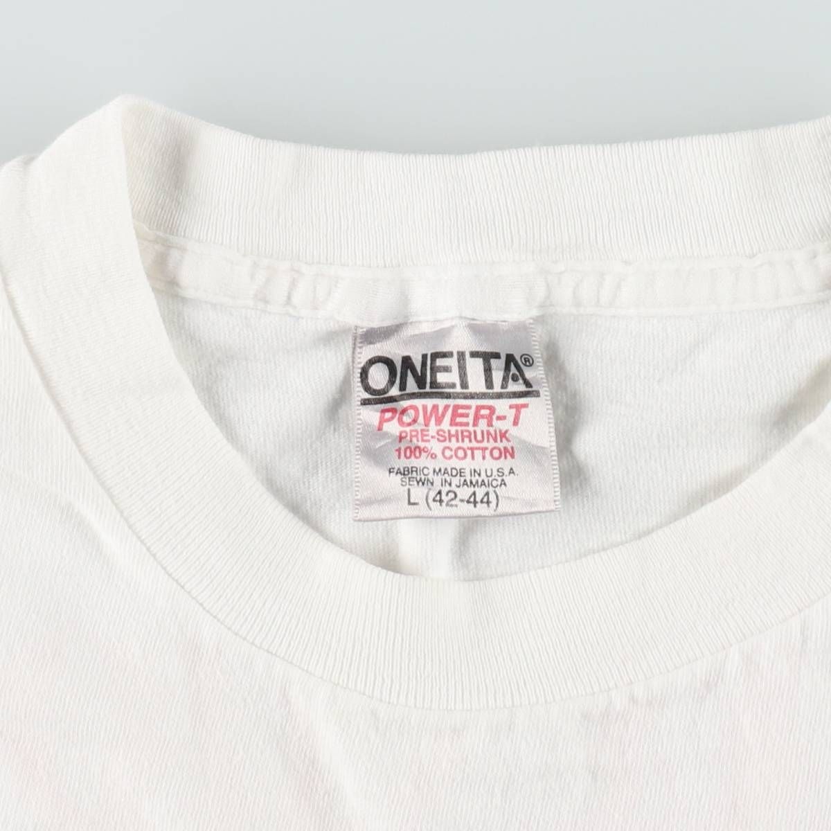 古着 90年代 オニータ ONEITA POWER-T LIFEFORMS 恐竜柄 プリントTシャツ メンズL相当/eaa642161 古着 90年代 オニータ ONEITA POWER-T LIFEFORMS 恐竜柄 プリントTシャツ メンズL相当/eaa642161