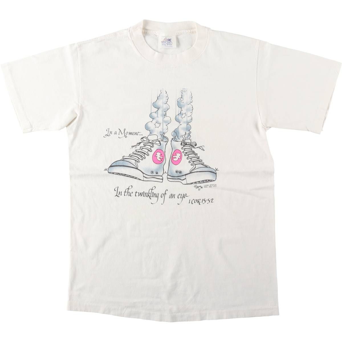 古着 90年代 Living Epistles プリントTシャツ USA製 メンズL相当 ヴィンテージ/eaa642177 6,437円