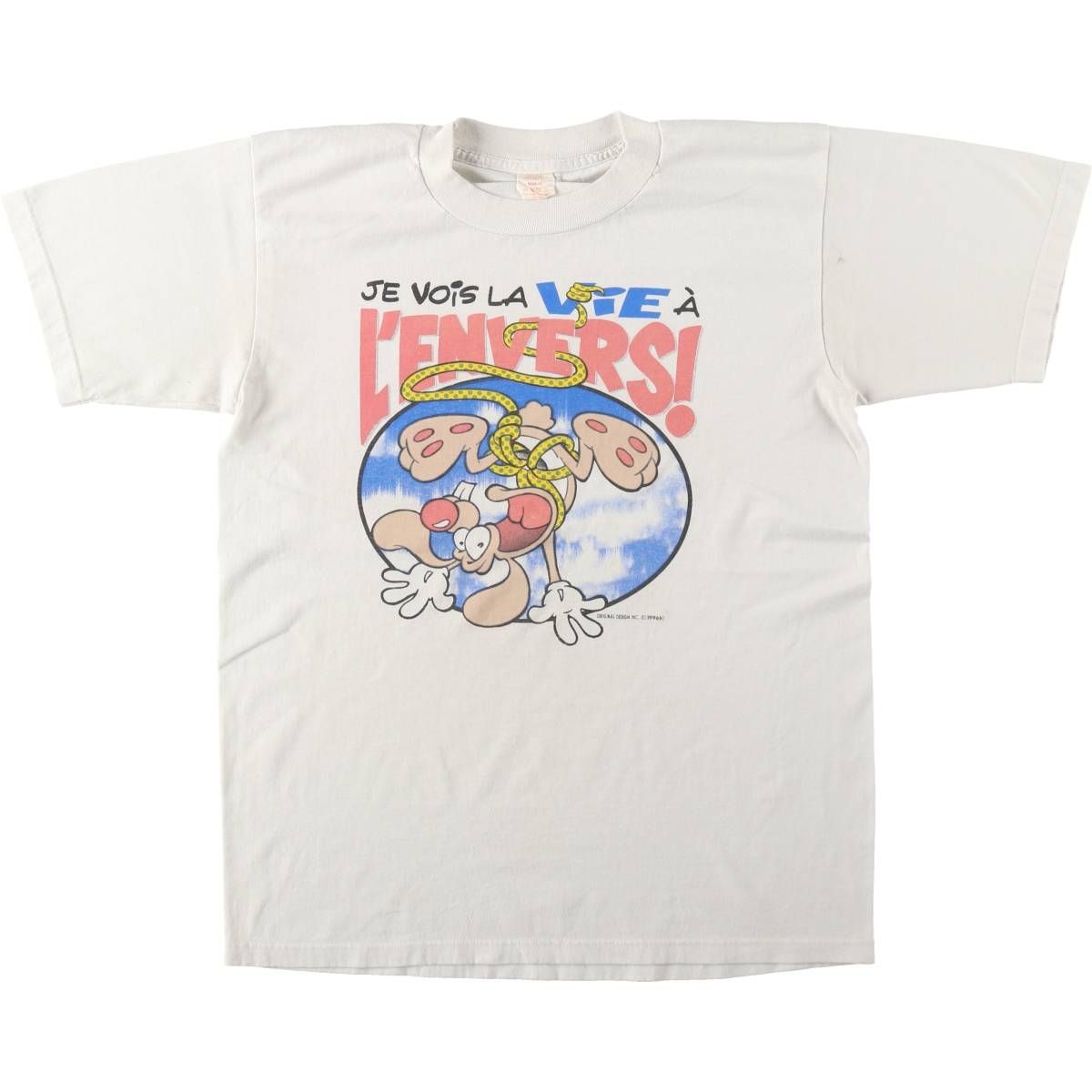 古着 90年代 プリントTシャツ カナダ製 メンズM相当 ヴィンテージ/eaa642186