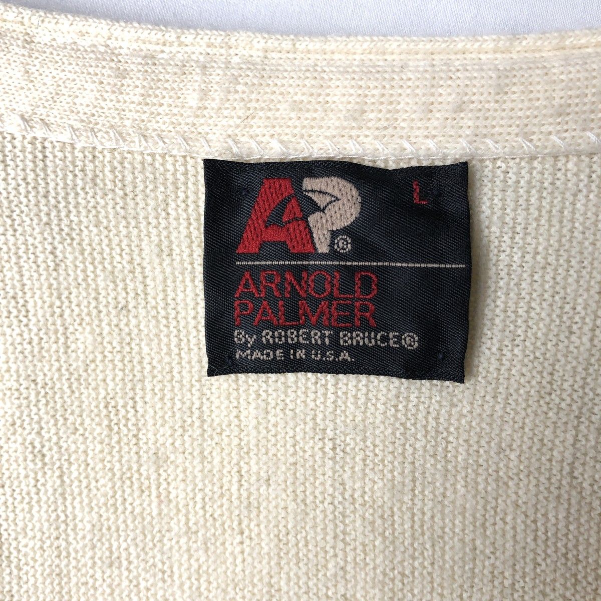 古着 70年代~ ARNOLD PALMER アクリルニットカーディガン USA製 メンズL相当 ヴィンテージ/eaa627676 古着 70年代~ ARNOLD PALMER アクリルニットカーディガン USA製 メンズL相当 ヴィンテージ/eaa627676