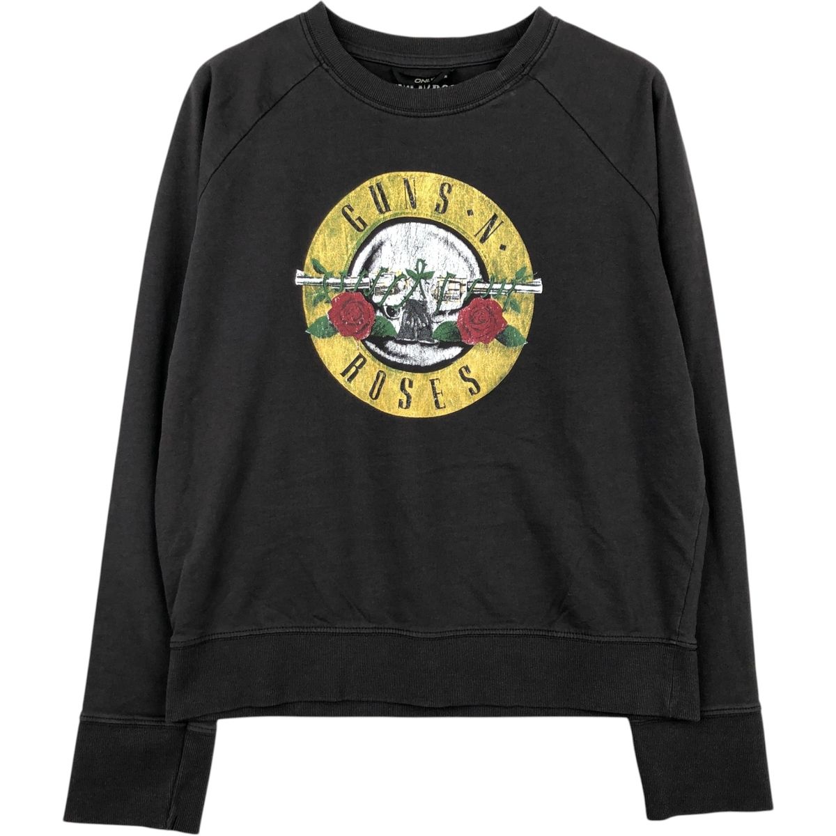 古着 ONLY GUNS N' ROSES ガンズアンドローゼズ バンド スウェットシャツ トレーナー レディースM相当/eaa639372