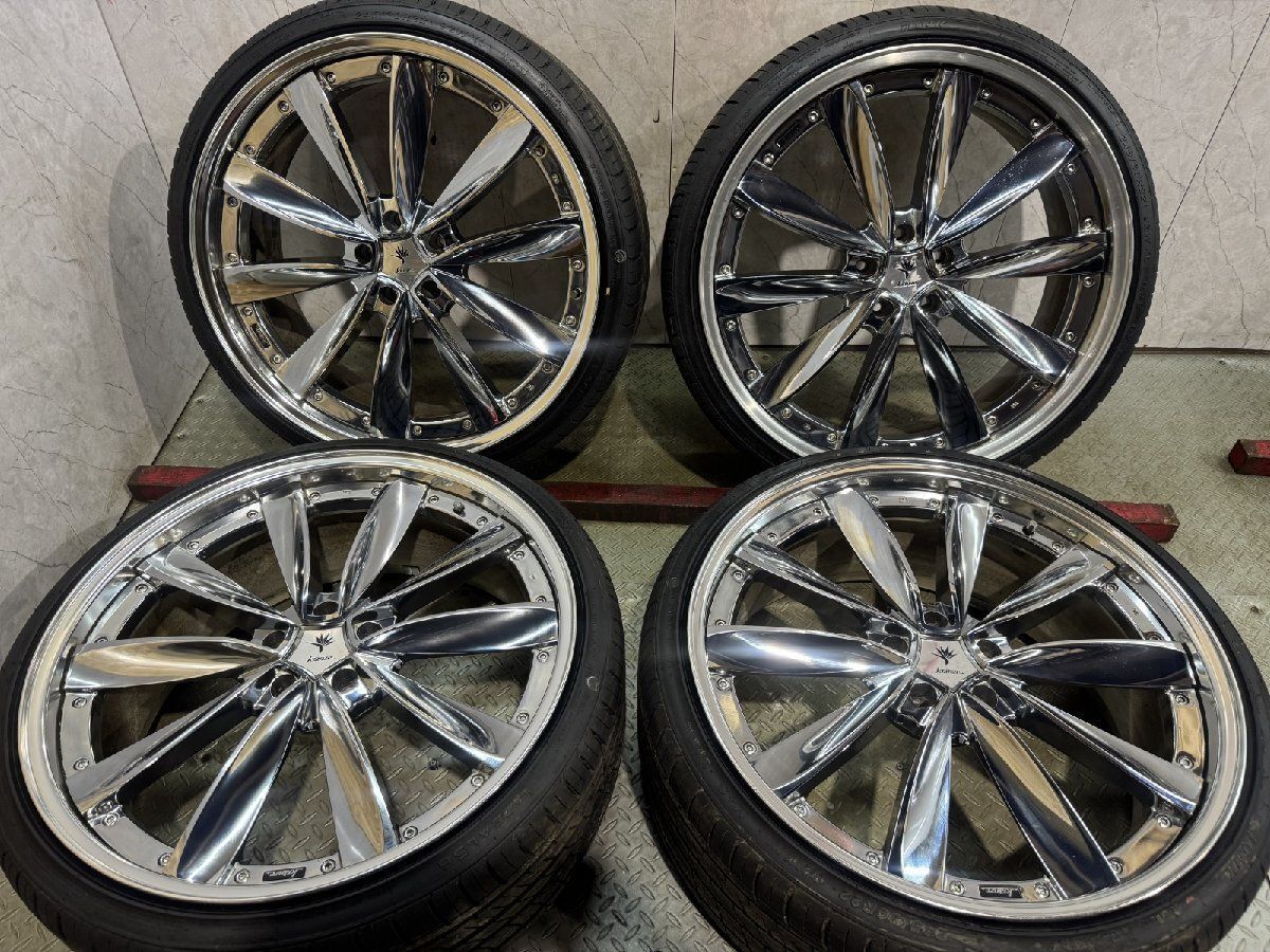 タイヤ新品 25年製【iLINK 245/30R22】夏タイヤ【Weds kranze CHRISHNA クリシュナ 22インチ 9J5HPCD114.3+36】アルファード等　(MTA254)