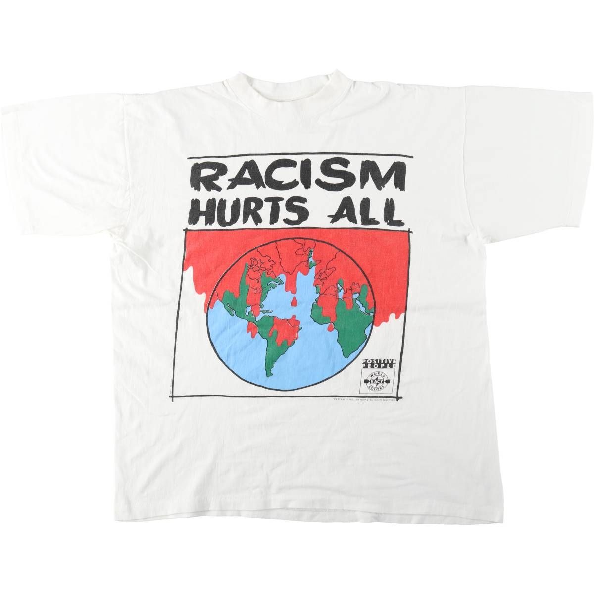 古着 90年代 WORLD COLORS プリントTシャツ メンズXL相当 ヴィンテージ/eaa642183