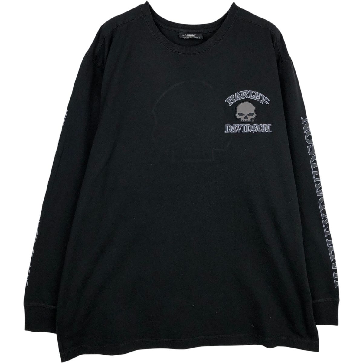 古着 ハーレーダビッドソン Harley-Davidson ドクロ柄 スカル柄 ロングTシャツ ロンT メンズXL相当/eaa638099