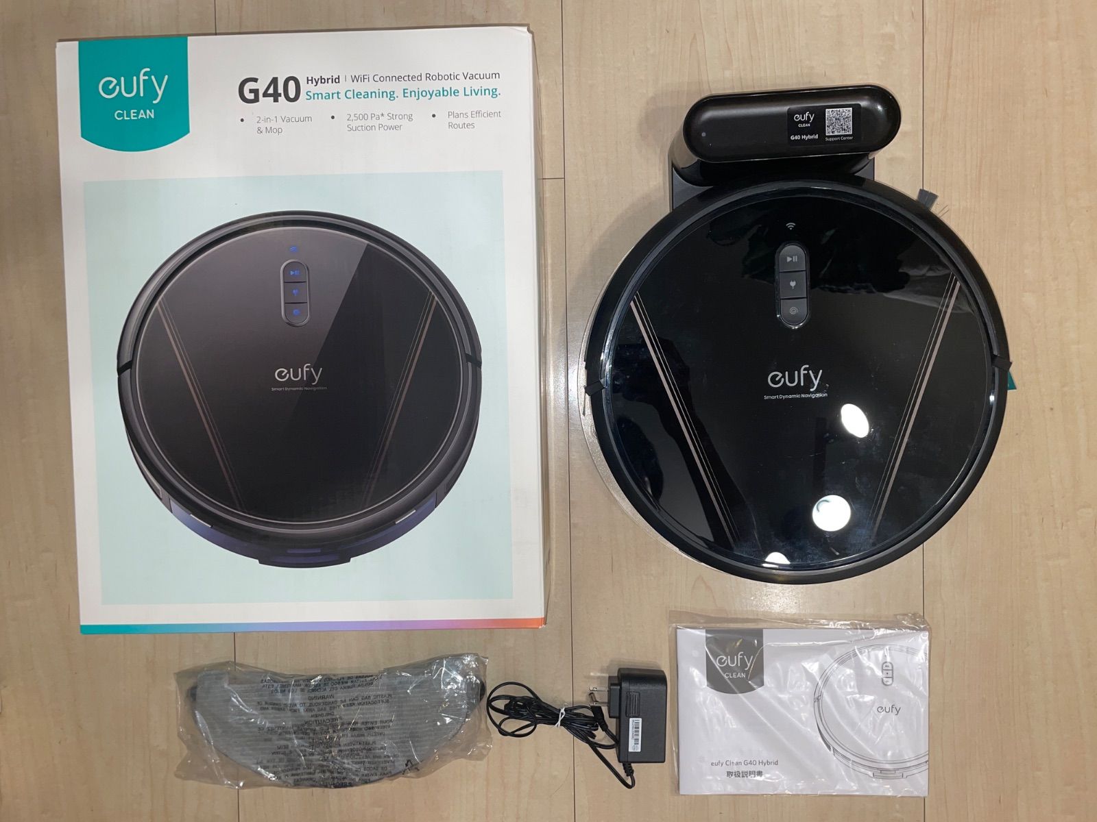 【超美品】Anker Eufy Clean G40 Hybrid ロボット掃除機 吸引 水拭き 両用 完動品 _196