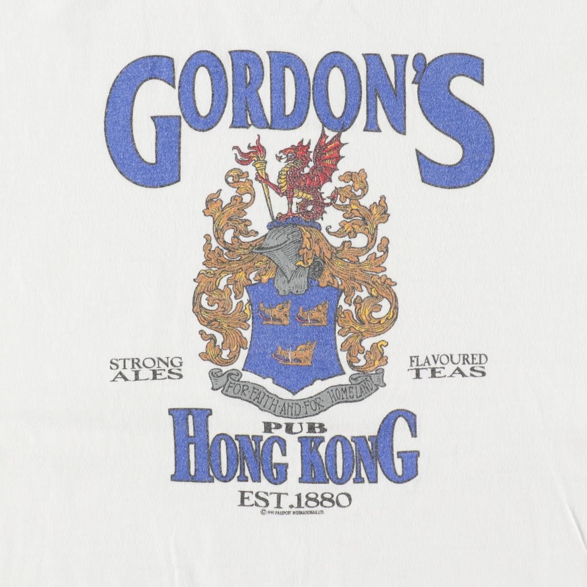 古着 90年代 オニータ ONEITA POWER-T Gordon's Pub Hong Kong プリントTシャツ USA製 メンズM相当 ヴィンテージ/eaa642185 古着 90年代 オニータ ONEITA POWER-T Gordon's Pub Hong Kong プリントTシャツ USA製 メンズM相当 ヴィンテージ/eaa642185