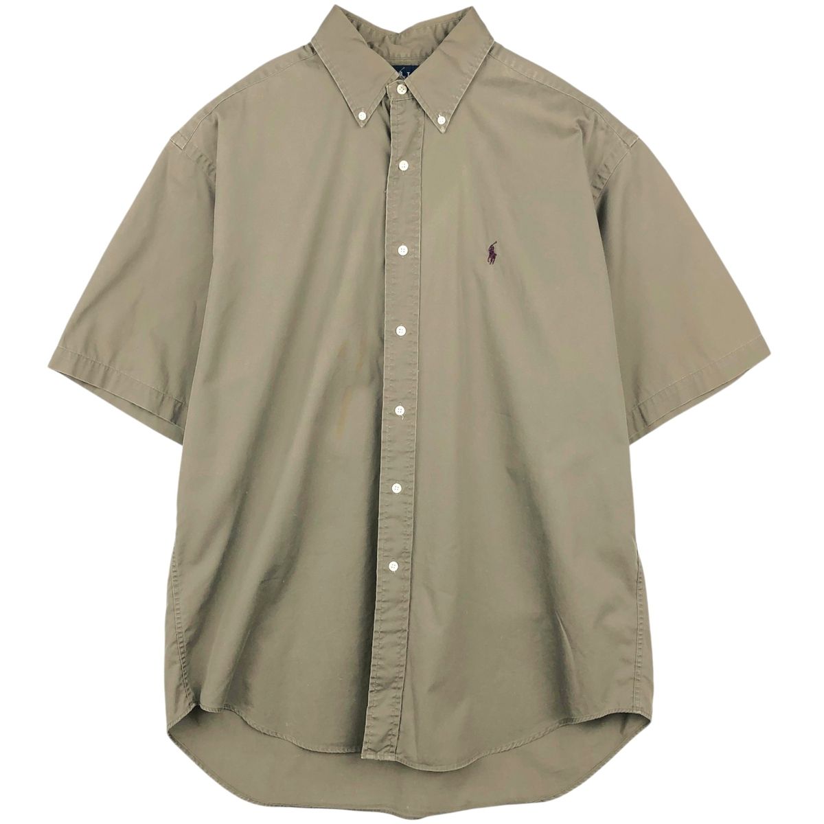 古着 ラルフローレン Ralph Lauren BLAKE 半袖 ボタンダウンシャツ メンズL相当/eaa641047