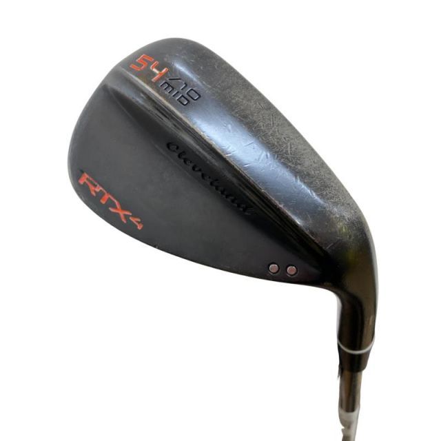 【中古】 クリーブランド Cleveland RTX-4 ブラックサテン 54°/10° MID ウェッジ WG Dynamic Gold (フレックスS) メンズ 男性用 右利き 右用 Cランク ゴルフクラブ