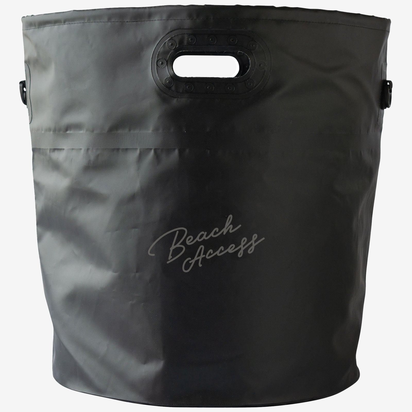 【新品】Beach Access サーファーズ 大容量 ポータブル ウェットバッグ 50L 折り畳み ウェットバケツ (サーフィン 釣り ダイビング キャンプなど多目的に利用できるアウトドアバケツ) ブラック c75b219c