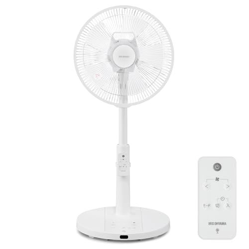 【節電対策】 アイリスオーヤマ 扇風機 静音 DCモーター 風量7段階 5枚羽根 左右首振りLFD-307LE-W ホワイト送料無料