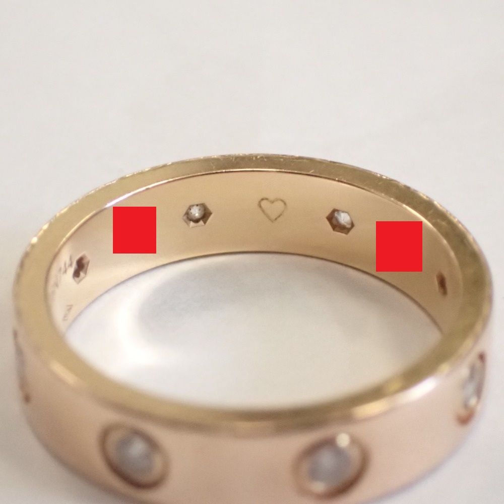 カルティエ Cartier リング 指輪 LOVE ミニラブリング 8Pダイヤ