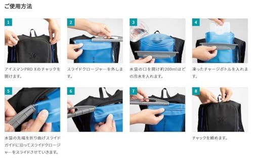 アイスマンベストPRO X II 2025モデル 水冷服 ICMPX2 BLV ブラック/GRV アーミーグリーン/GYV スチールグレー 山真 フルハーネス対応 アイスマンベスト プロ X 薄型 ICEMAN (【ICMPX2-GYV-SET(スチー送料無料