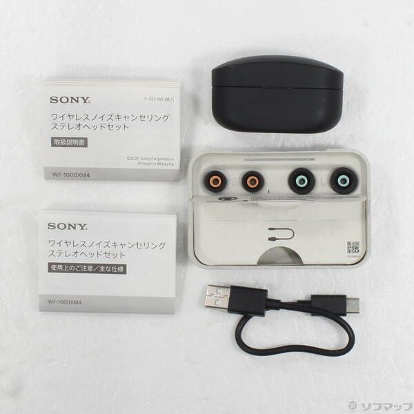 ソフマップ 〔中古品〕 WF-1000XM4 B ブラック【352】 ソフマップ 〔中古品〕 WF-1000XM4 B ブラック【352】