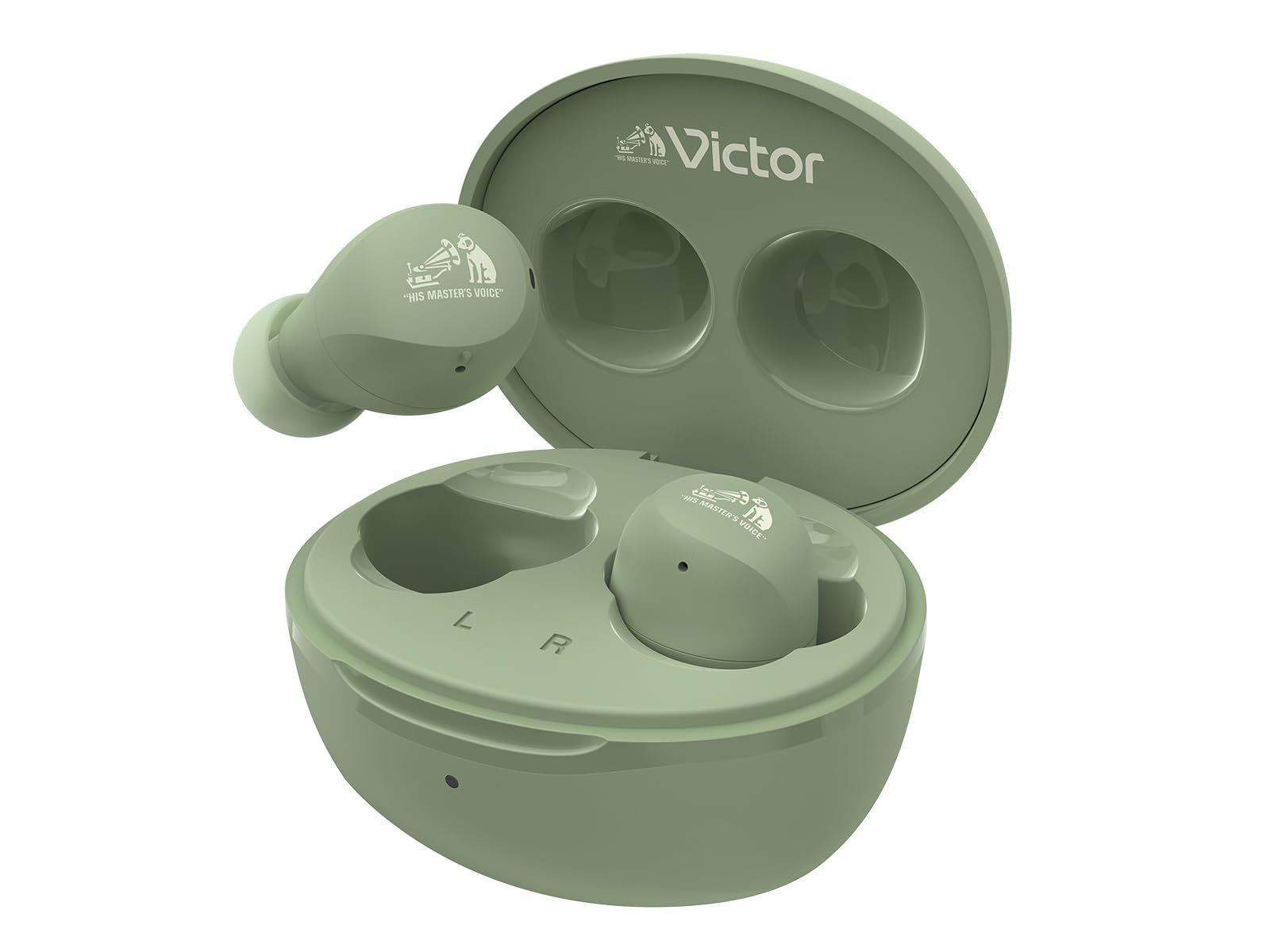 JVCケンウッド Victor HA-A6T-G ワイヤレスイヤホン Bluetooth Ver.5.4 合計23時間再生 マイク付き 小型 軽量 防水 グリーン HA-A6T送料無料