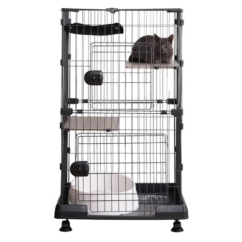 アイリスオーヤマ 猫 ケージ ミニタイプ 2段 ハンモック付き マットグレー 幅69×奥行54.5×高さ115cm ?PMCC115H送料無料 アイリスオーヤマ 猫 ケージ ミニタイプ 2段 ハンモック付き マットグレー 幅69×奥行54.5×高さ115cm ?PMCC115H送料無料
