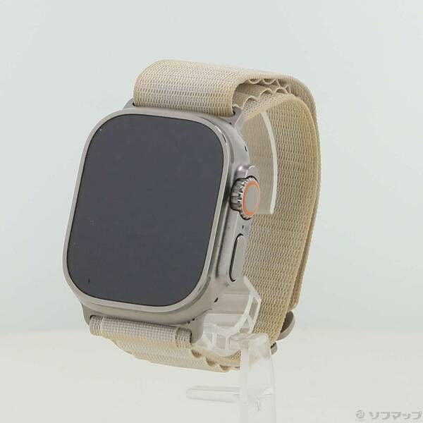 ソフマップ 〔中古品〕 Apple Watch Ultra GPS + Cellular 49mm チタニウムケース スターライトアルパインループ【198】