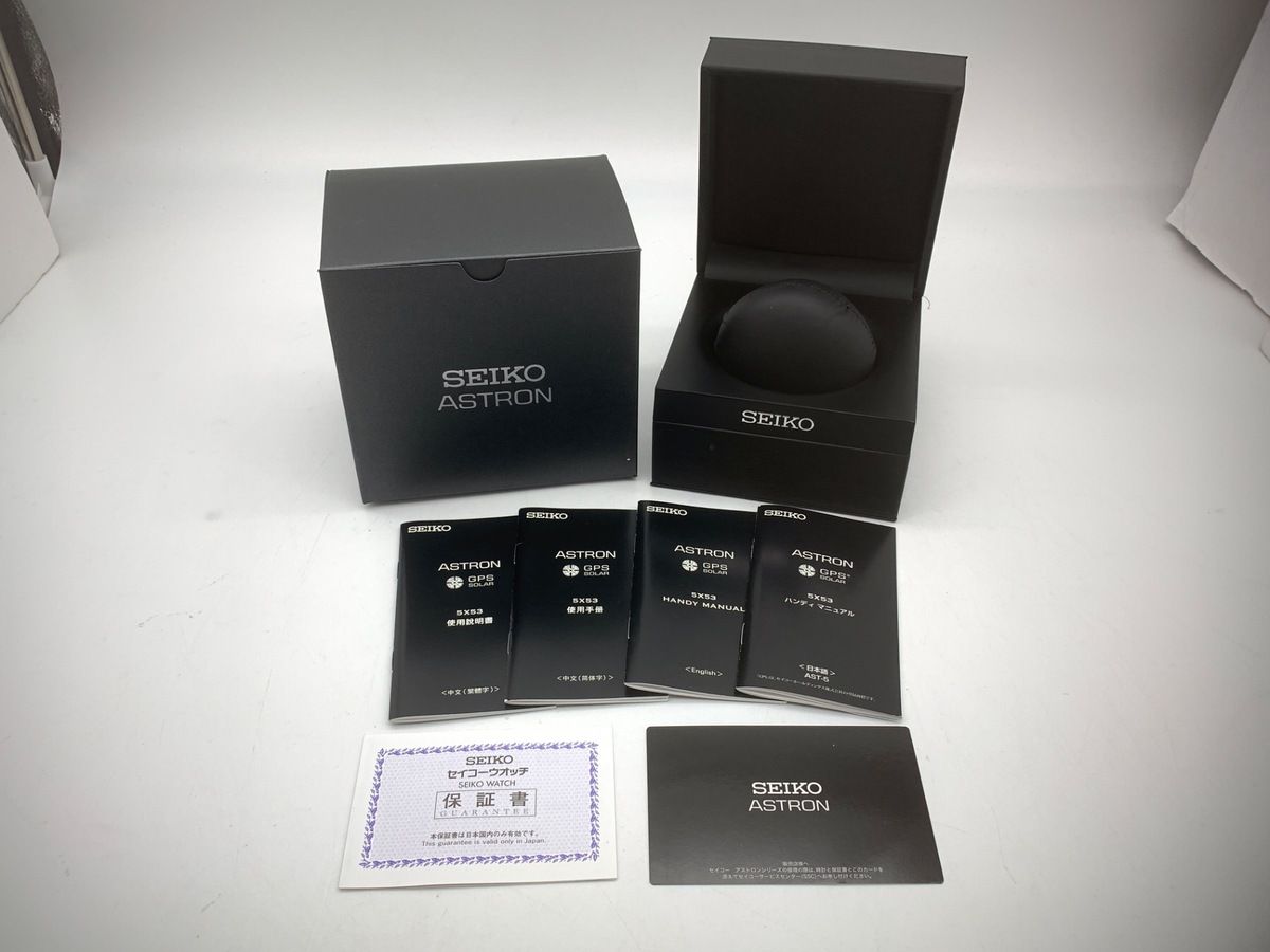 【中古】 【良品】 セイコー アストロン ブラック SBXC037/5X53-0AB0 チタン