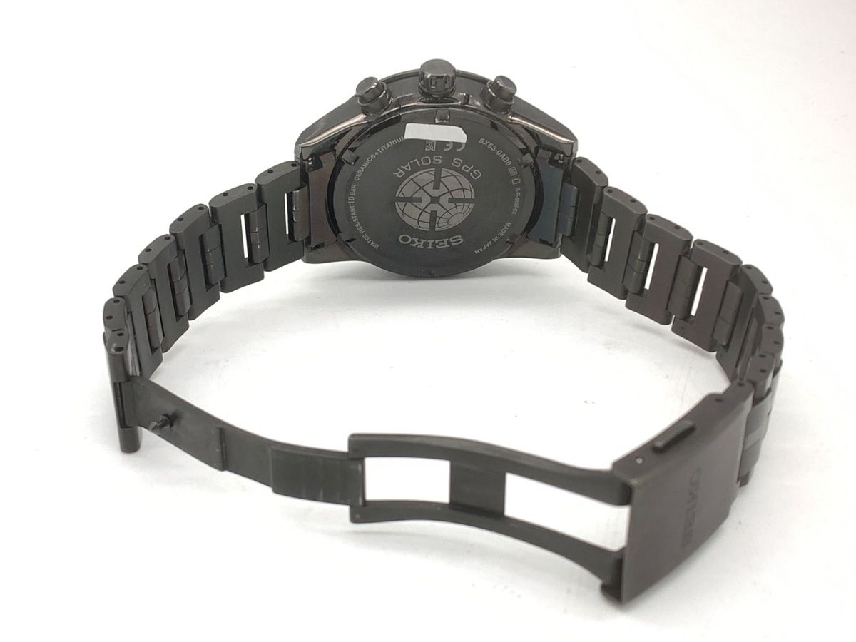 【中古】 【良品】 セイコー アストロン ブラック SBXC037/5X53-0AB0 チタン