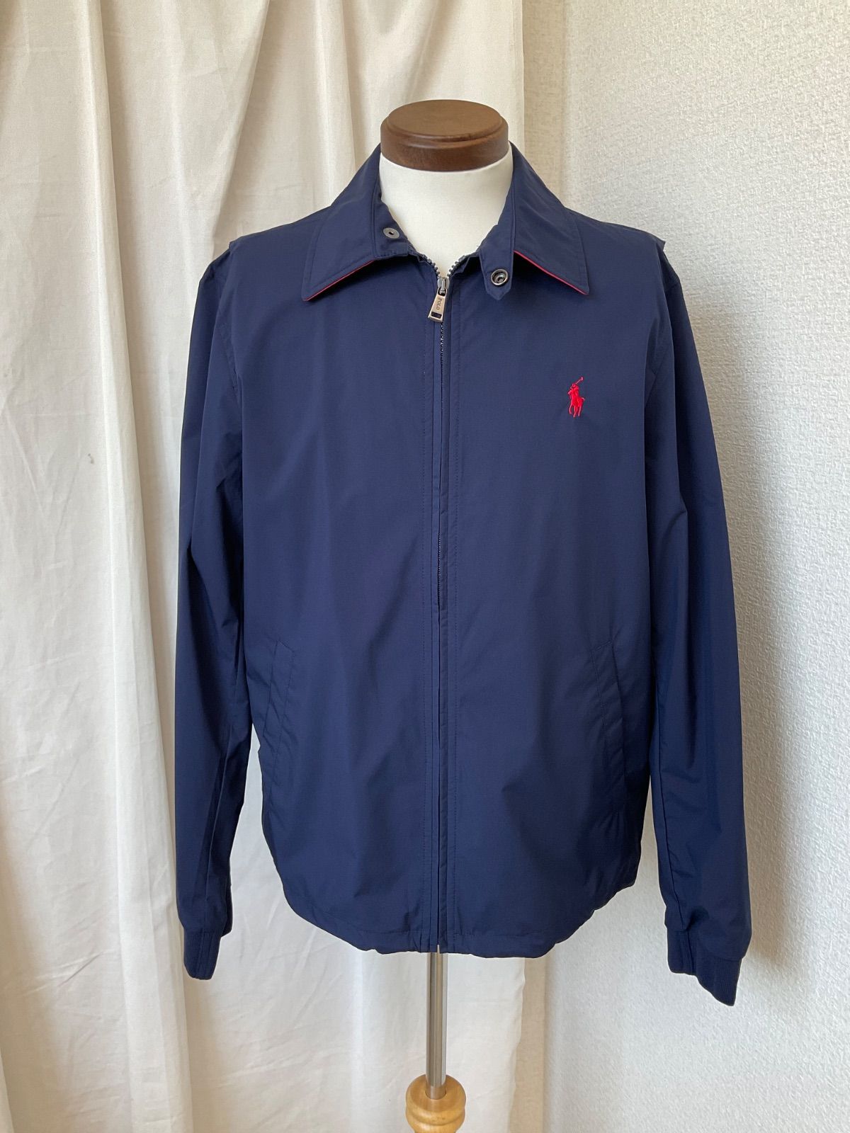 POLO GOLF RALPH LAUREN ネイビー ジャンパー Lサイズ 90s POLO GOLF Logo Nylon Pullover Jacket 紺 XXL ポロゴルフ