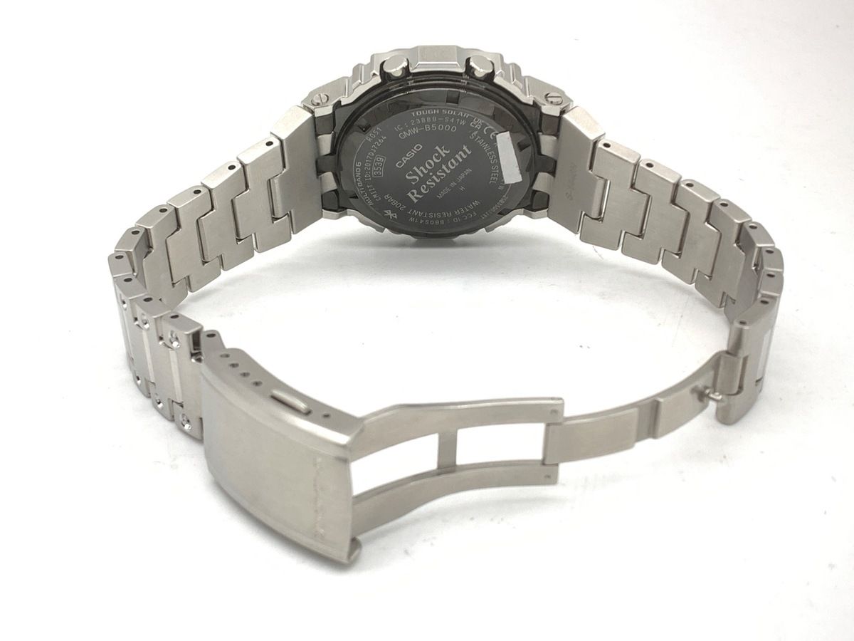 【中古】 【良品】 カシオ G-SHOCK シルバー GMW-B5000D-1CJF ステンレススティール