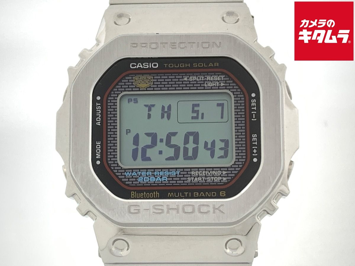 【中古】 【良品】 カシオ G-SHOCK シルバー GMW-B5000D-1CJF ステンレススティール