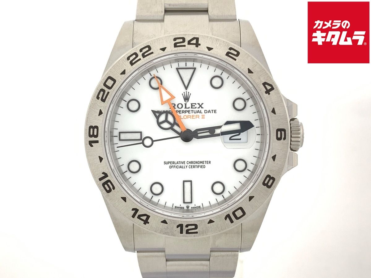 【中古】 【新品同様】 ロレックス(ROLEX) エクスプローラーII ホワイト 226570 ステンレス